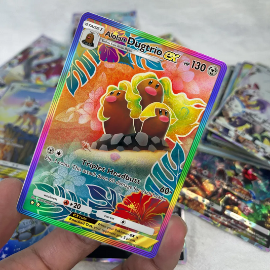 Alolan Dugtrio ex - Custom Full Art Pokémon Proxy Card | High-Quality TCG Alternative